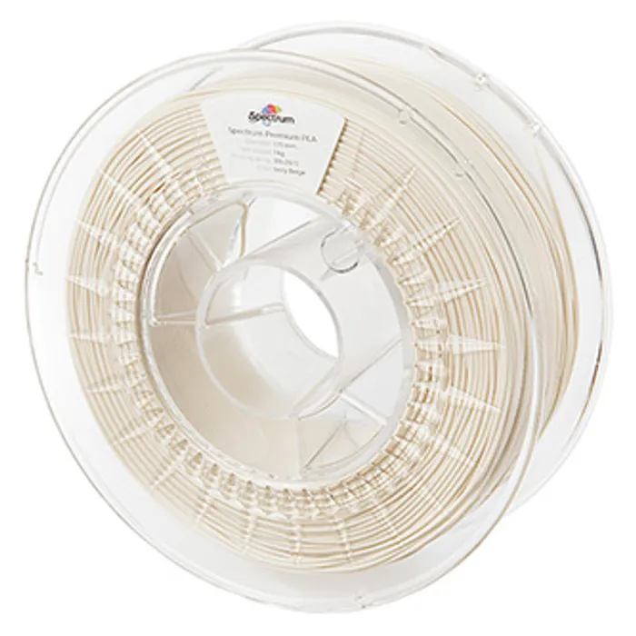 Główne zdjęcie produktu Spectrum 3D filament, Premium PLA, 1,75mm, 1000g, 80006, ivory beige