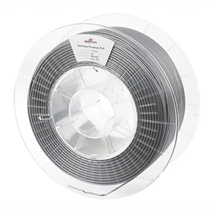 Główne zdjęcie produktu Spectrum 3D filament, Premium PLA, 1,75mm, 1000g, 80015, silver star