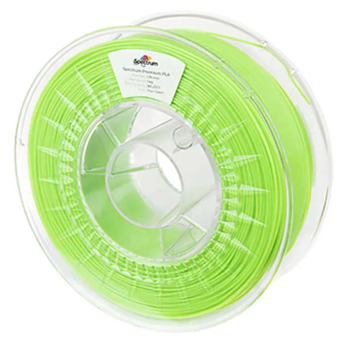 Główne zdjęcie produktu Spectrum 3D filament, Premium PLA, 1,75mm, 1000g, 80018, fluorescent green