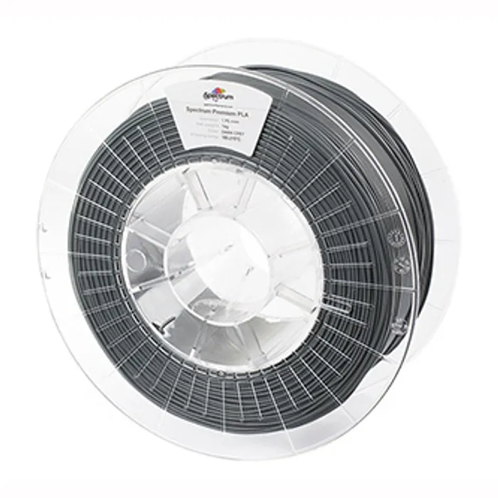 Główne zdjęcie produktu Spectrum 3D filament, Premium PLA, 1,75mm, 1000g, 80045, dark grey