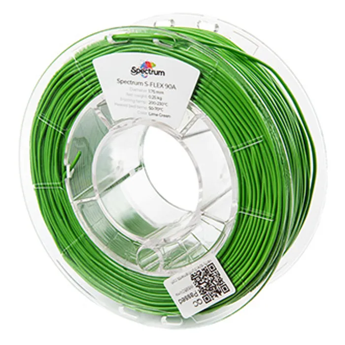 Główne zdjęcie produktu Spectrum 3D filament, S-Flex 90A, 1,75mm, 250g, 80253, lime green