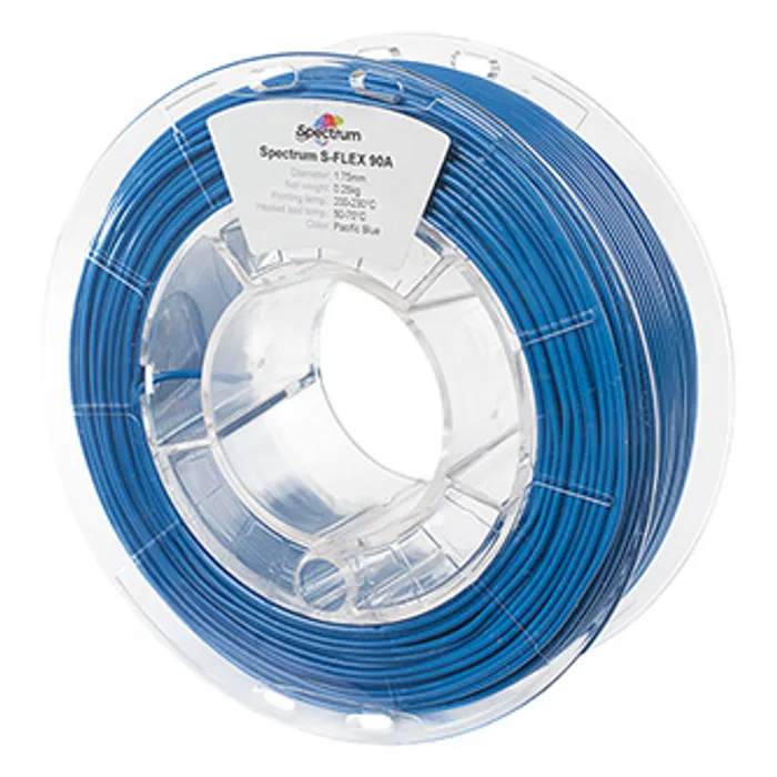 Główne zdjęcie produktu Spectrum 3D filament, S-Flex 90A, 1,75mm, 250g, 80264, pacific blue