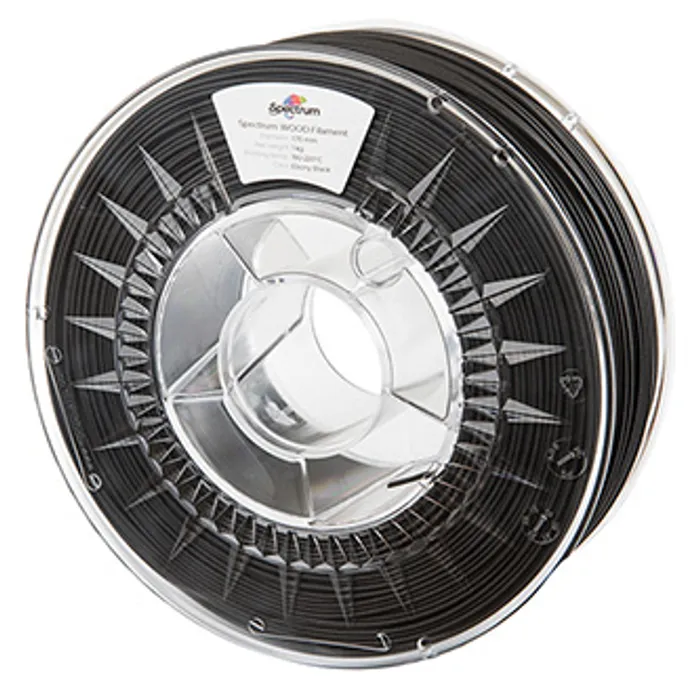Główne zdjęcie produktu Spectrum 3D filament, Wood, 1,75mm, 1000g, 80321, ebony black