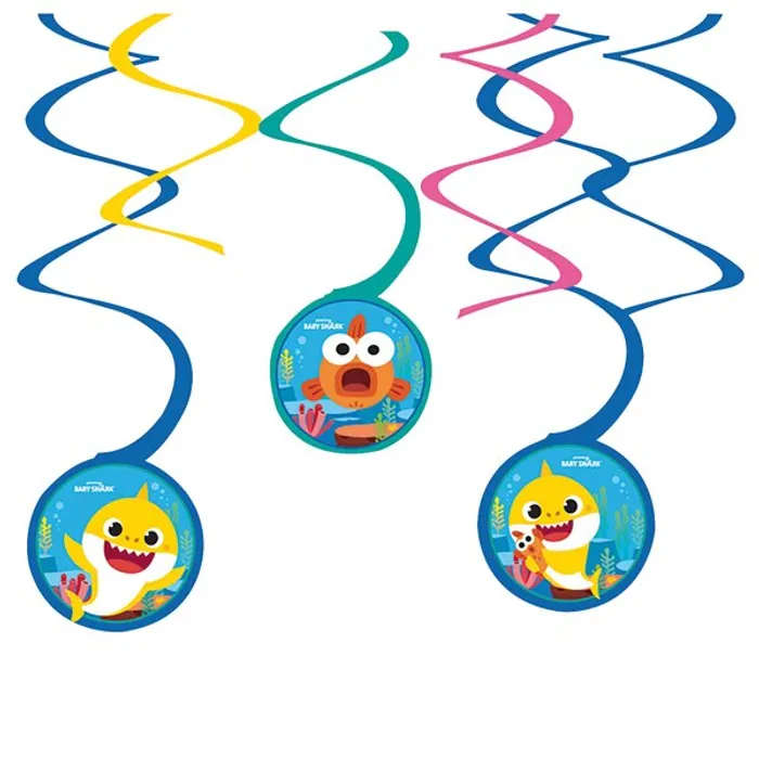 Główne zdjęcie produktu Spirály Baby Shark, mix motivů [6 ks]
