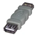 Złączka, (2.0), USB A (2.0) F-USB A (2.0) F, 0, szara, Logo, blistr