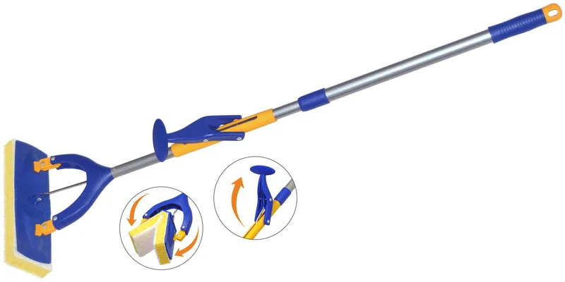 Główne zdjęcie produktu Spokar Mop houbový, PVA houba - funkční plocha z mikrovlákna, teleskopická tyč 26,5x9,5x3