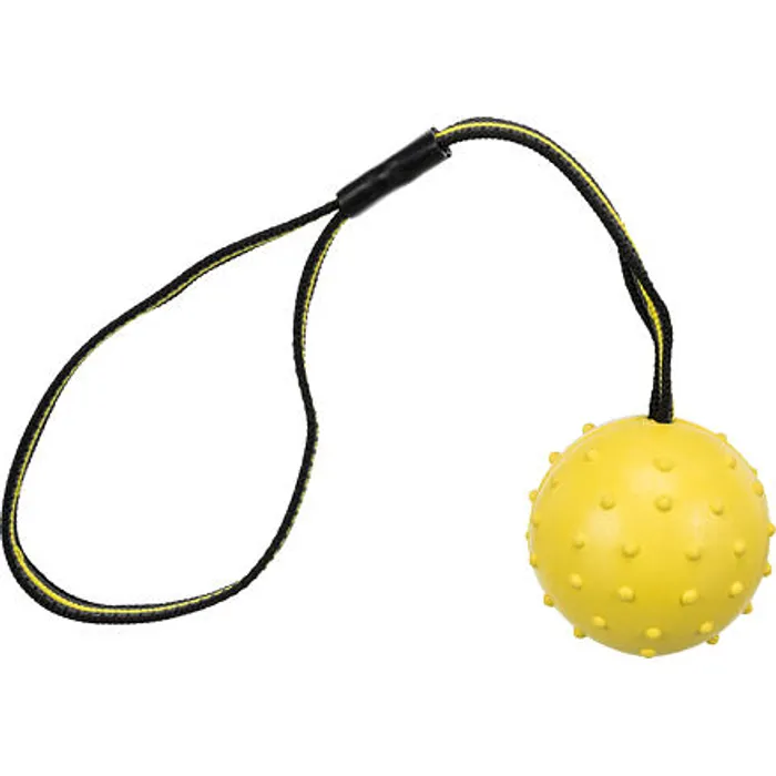 Główne zdjęcie produktu SPORTING míč tvrdý na nylon.pásku, přírodní guma 6 cm/35 cm