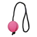 Następne zdjęcie produktu Piłka sportowa na sznurku, guma mchowa, 6cm/30cm TRIXIE