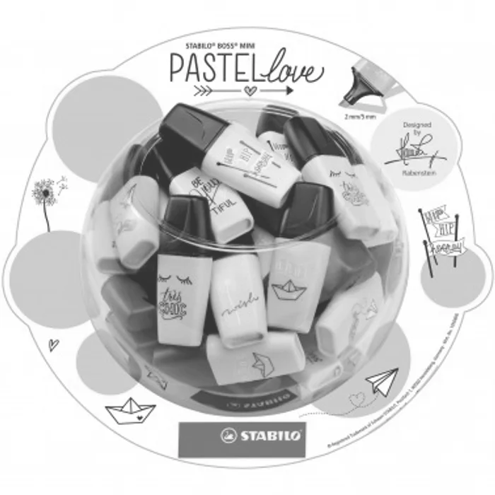 Główne zdjęcie produktu STABILO BOSS MINI Pastellove 50 ks Bonbonglas
