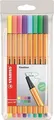 STABILO point 88 8szt Zestaw "Pastel"