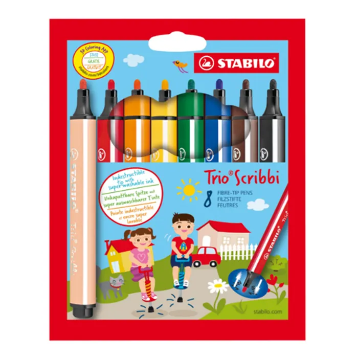Główne zdjęcie produktu STABILO Trio Scribbi 8 ksu