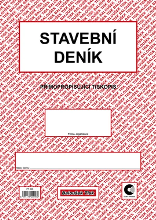 Główne zdjęcie produktu Stavební deník A4 SP PT255