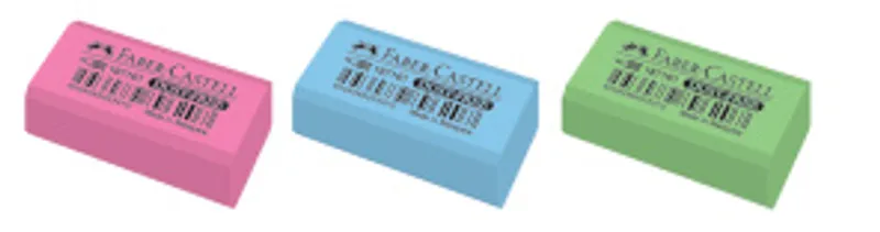 Główne zdjęcie produktu Stěrací pryž Dust Free pastelové barvy Faber Castell 187161