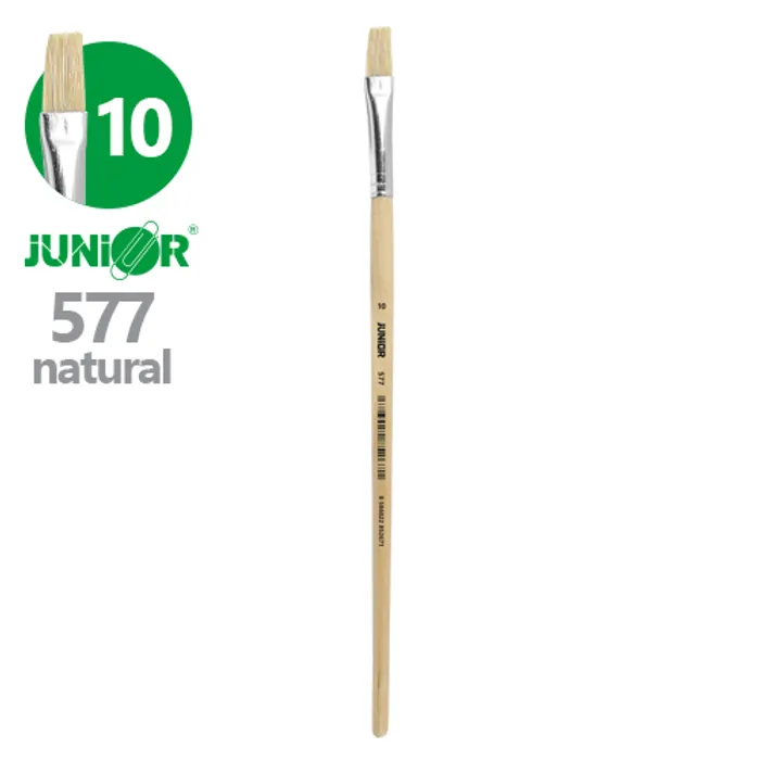 Główne zdjęcie produktu Štětec plochý JUNIOR 577 Natural, č. 10