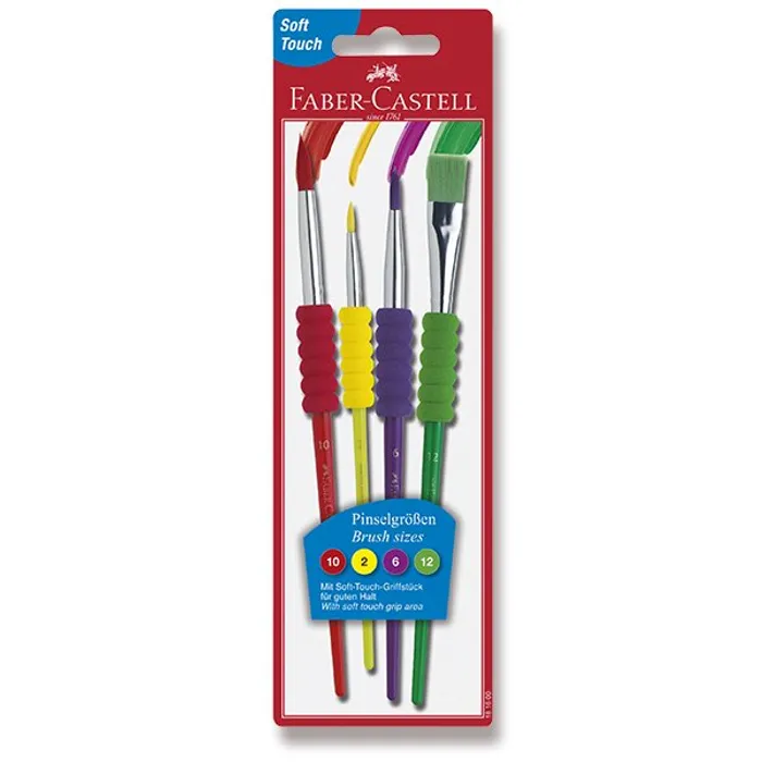 Główne zdjęcie produktu Štěteček Faber-Castell 481600 Soft 4 kusy