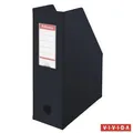 Następne zdjęcie produktu Stojak na czasopisma, składany, Vivida czarny, 100 mm, PVC/karton, ESSELTE