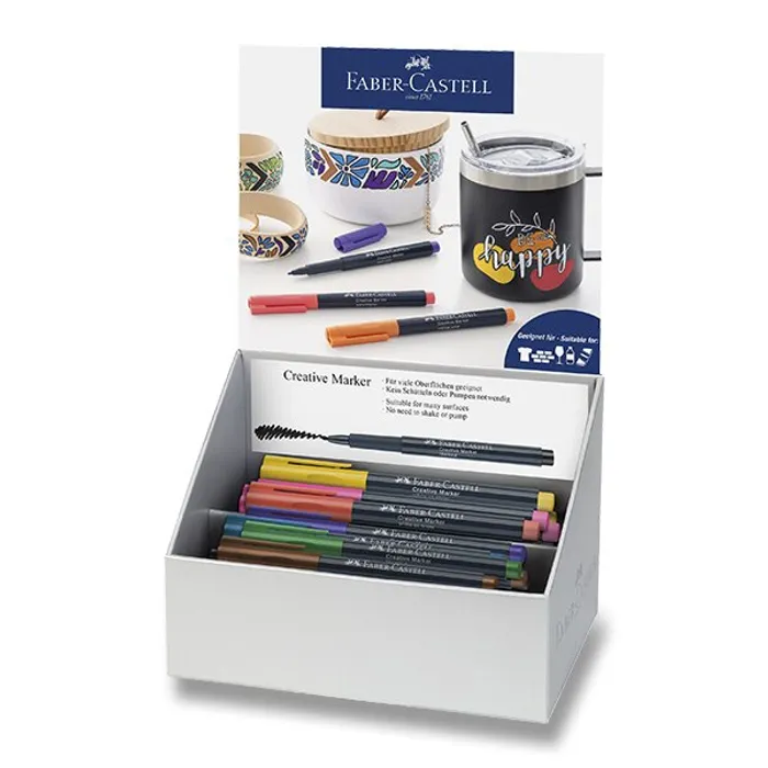 Główne zdjęcie produktu Stojánek Popisovače Faber-Castell Creative 50 ks