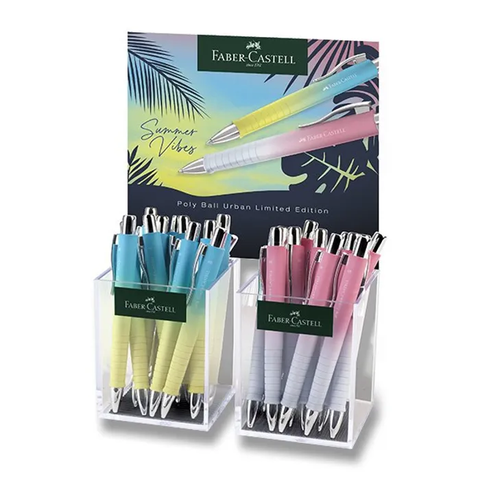 Główne zdjęcie produktu Stojánek pro kuličková pera Faber-Castell Poly Ball XB Urban SE 24 ks