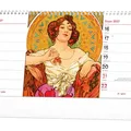 Następne zdjęcie produktu Kalendarz biurkowy dwutygodniowy - Alfons Mucha 2027
