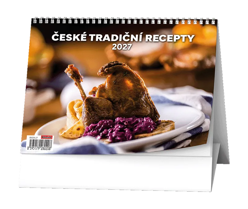 Główne zdjęcie produktu Stolní kalendář - České tradiční recepty