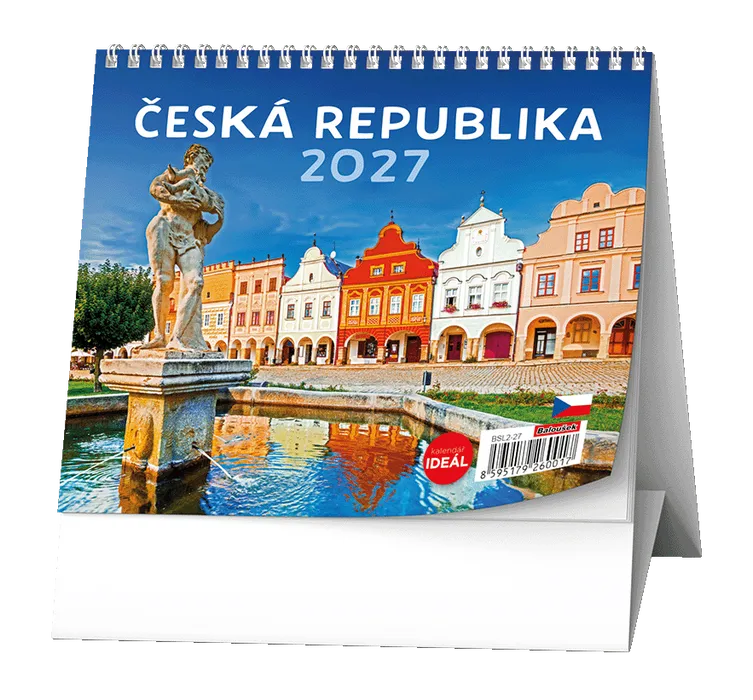 Główne zdjęcie produktu Stolní kalendář - IDEÁL - Česká republika