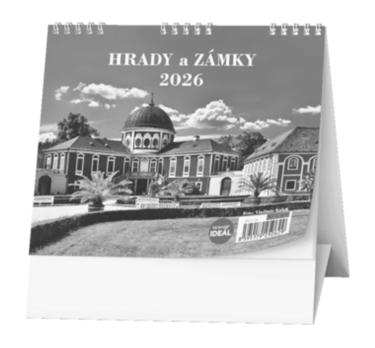 Główne zdjęcie produktu Stolní kalendář - IDEÁL - Hrady a zámky