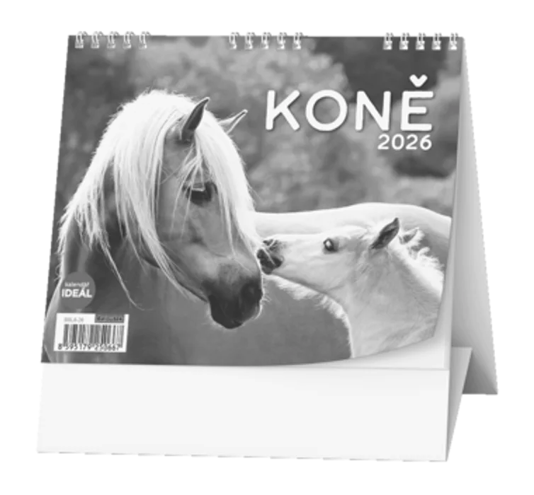 Główne zdjęcie produktu Stolní kalendář - IDEÁL - Koně
