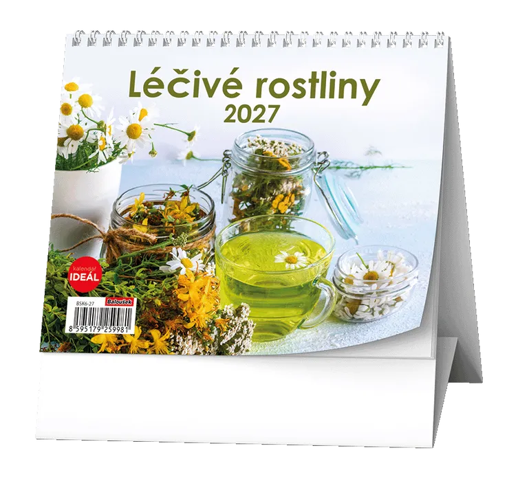Główne zdjęcie produktu Stolní kalendář - IDEÁL - Léčivé rostliny