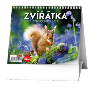 Kalendarz biurkowy - IDEÁL - Zwierzątka całego świata