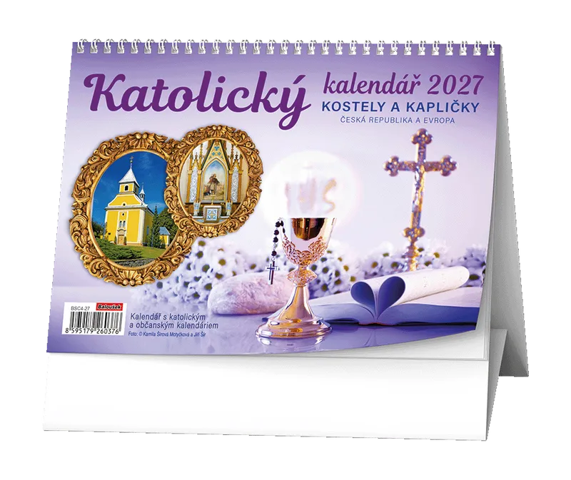 Główne zdjęcie produktu Stolní kalendář - Katolický kalendář /kostely a kapličky/