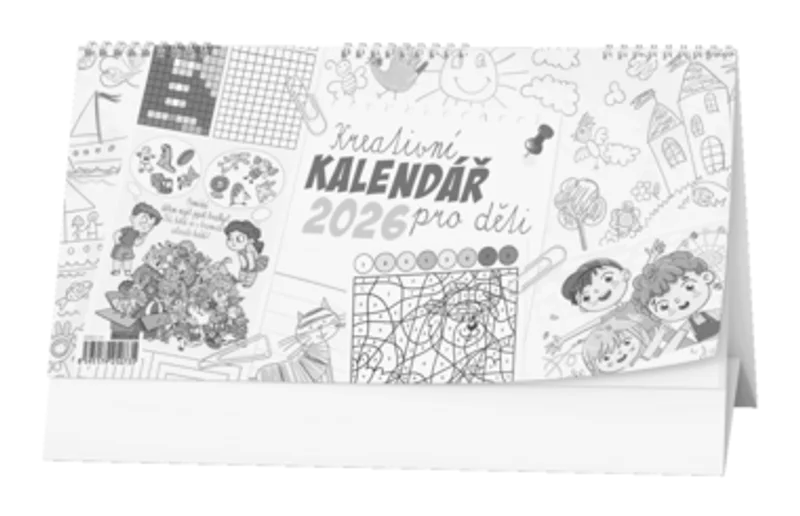 Główne zdjęcie produktu Stolní kalendář - Kreativní kalendář pro děti