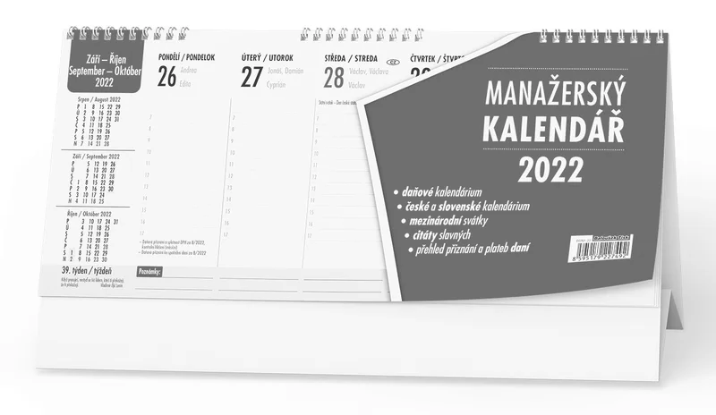 Główne zdjęcie produktu Stolní kalendář - Manažerský kalendář (daně)