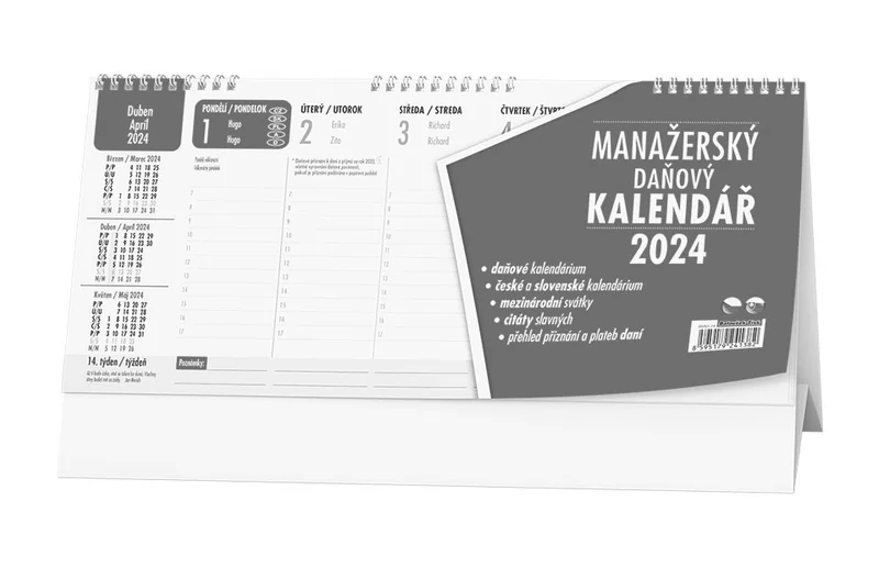 Główne zdjęcie produktu Stolní kalendář - Manažerský kalendář