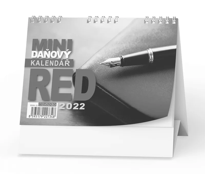 Główne zdjęcie produktu Stolní kalendář - Mini daňový kalendář RED
