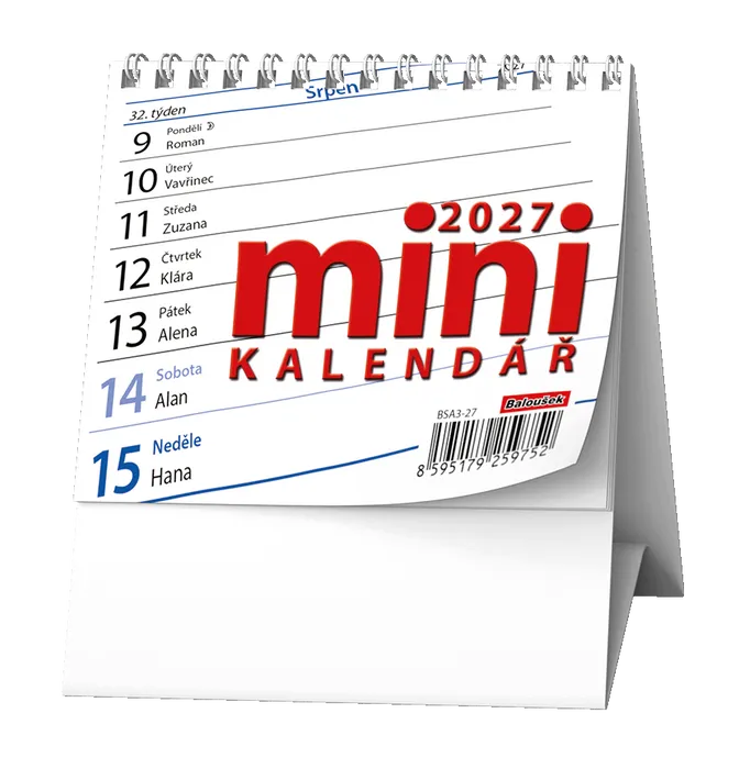 Główne zdjęcie produktu Stolní kalendář - MINI kalendář