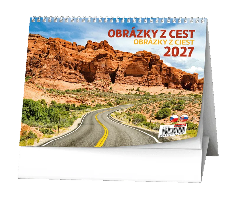 Główne zdjęcie produktu Stolní kalendář - Obrázky z cest