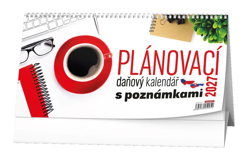 Główne zdjęcie produktu Stolní kalendář - Plánovací daňový kalendář s poznámkami