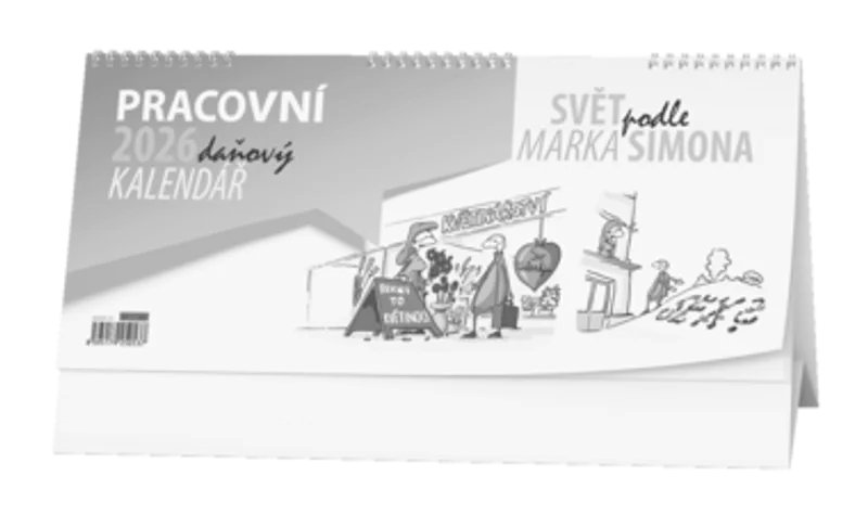 Główne zdjęcie produktu Stolní kalendář - Pracovní daňový kalendář - Svět podle Marka Simona