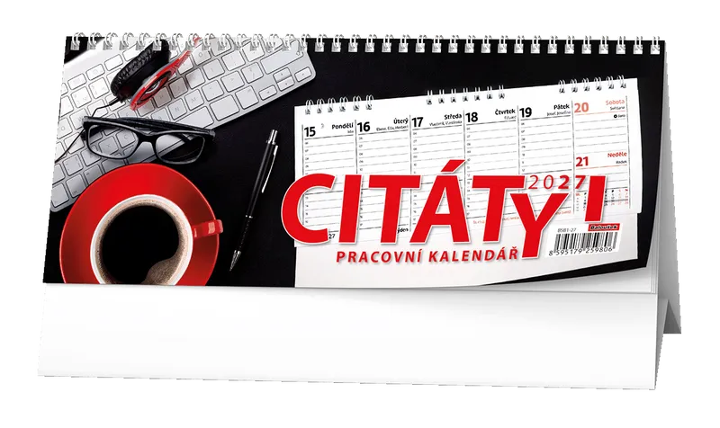 Główne zdjęcie produktu Stolní kalendář - Pracovní kalendář CITÁTY I
