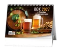 Kalendarz biurkowy - Rok 2027 z czeskimi minibrowarami