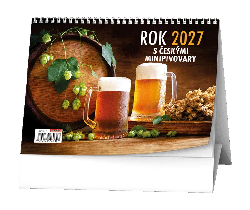 Główne zdjęcie produktu Stolní kalendář - Rok 2027 s českými minipivovary