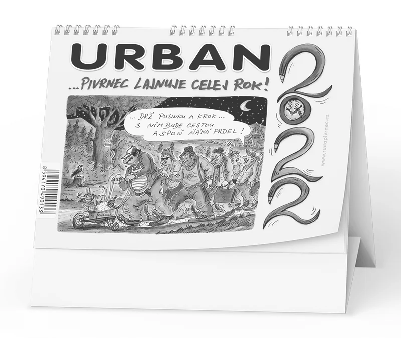 Główne zdjęcie produktu Stolní kalendář - Urban 2022 - ...Pivrnec lajnuje celej rok!