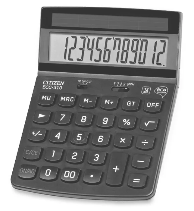 Główne zdjęcie produktu Stolní kalkulátor Citizen ECC-310