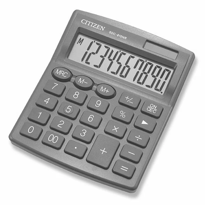 Główne zdjęcie produktu Stolní kalkulátor Citizen SDC-810NR modrý