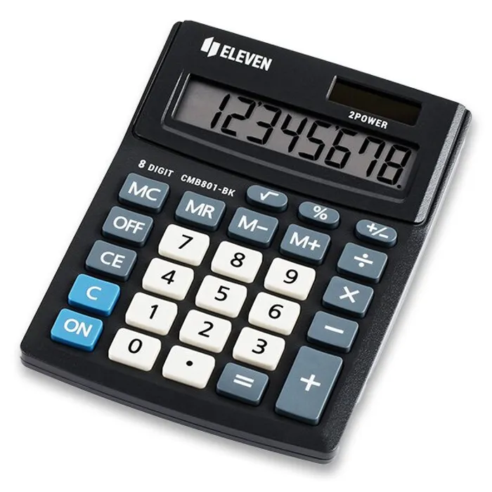 Główne zdjęcie produktu Stolní kalkulátor Eleven CMB 801-BK