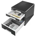 Następne zdjęcie produktu Stolní kostka Leitz B&W, 4 zásuvky, černá