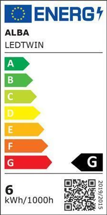 Główne zdjęcie produktu Stolní lampa "Ledtwin", černá, LED, 6 W, ALBA
