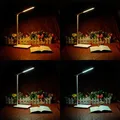 Następne zdjęcie produktu Lampa stołowa LED z ładowaniem bezprzewodowym, ściemniana, czarna, 5V/9V, micro USB, wyjście USB