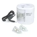 Następne zdjęcie produktu Temperówka biurkowa "PS12-USB", biała, 2 otwory, bateria/USB, RAPESCO