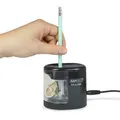 Następne zdjęcie produktu Temperówka stołowa "PS12-USB", czarna, 2 otwory, bateria/USB, RAPESCO